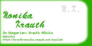 monika krauth business card